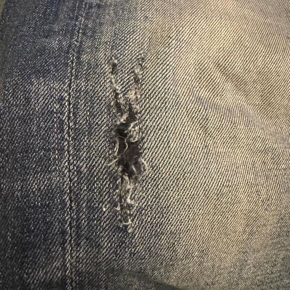 Rock Revival Nick All-Straight Jeans Men’s Size 32 Blue Distressed Denim Embroid - Picture 4 of 8